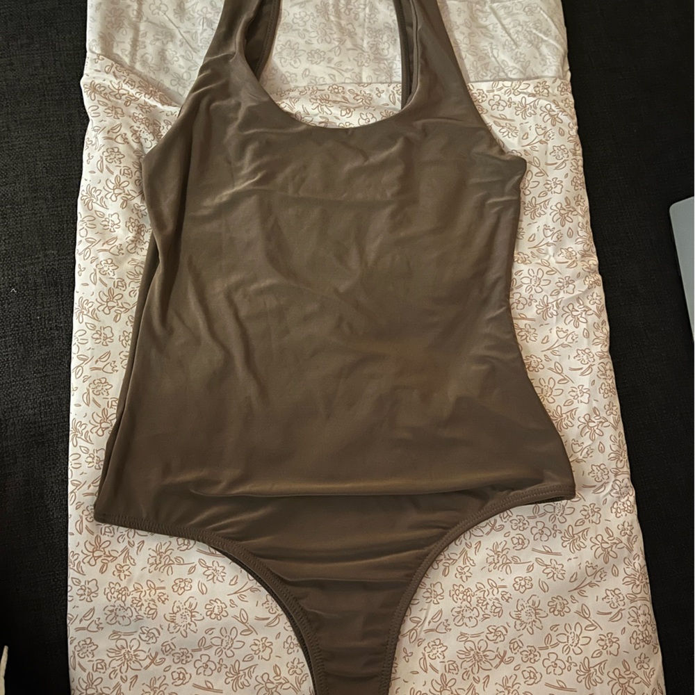 Brown One-Piece Swimsuit / Brown body suit